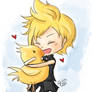 .:FFXV:. Prompto and Chocobo