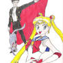 Sailor Moon and Tuxedo Mask