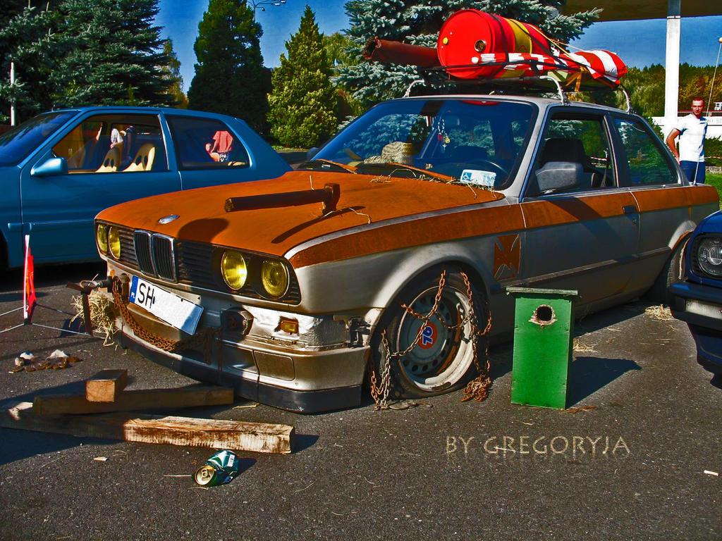 BMW e30 coupe rat style .