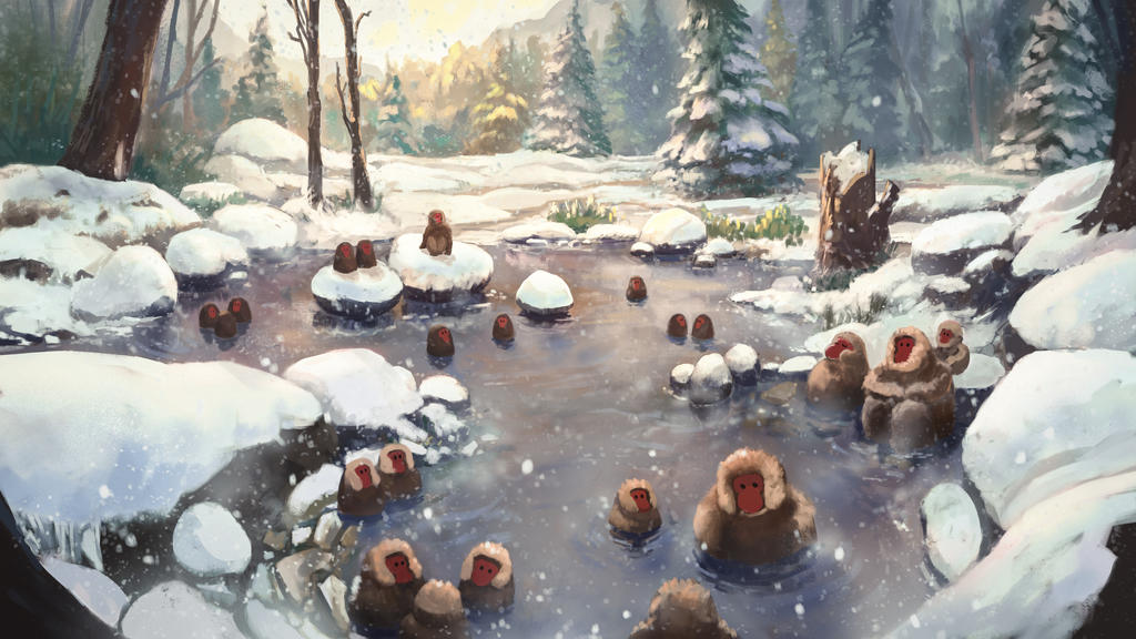 Hot Spring by jaesern on DeviantArt