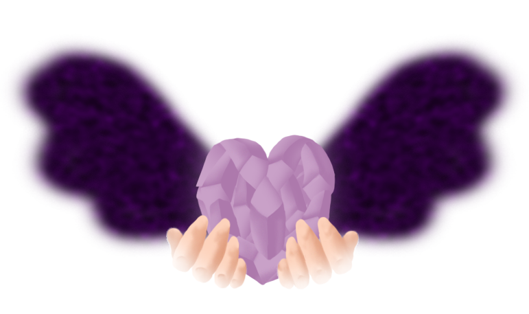 Crystal Heart + Wings