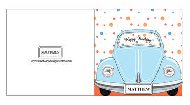 Father's Day Card - Beetle Car