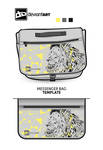 Cubism Messenger Bag Design - Lion by wflead