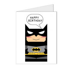 Batman Superhero Blank Card