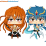 Magi chibi Sinbad and Kouen