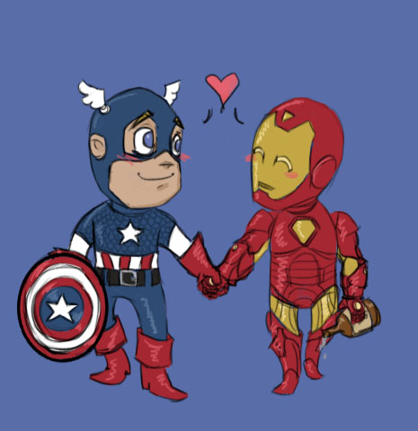 Cap and Iron Man