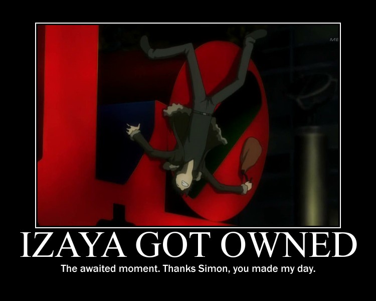 Izaya motivational poster