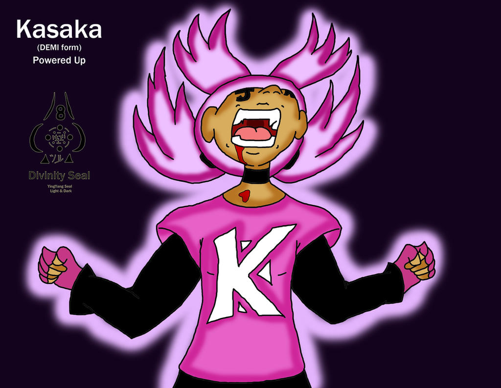 Kasaka in Demi Form Powered Up by ThaMaJesticArtist on DeviantArt