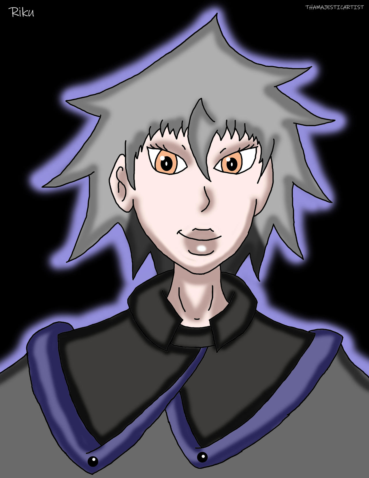 Cloaked Riku AT - Riku by ThaMaJesticArtist on DeviantArt