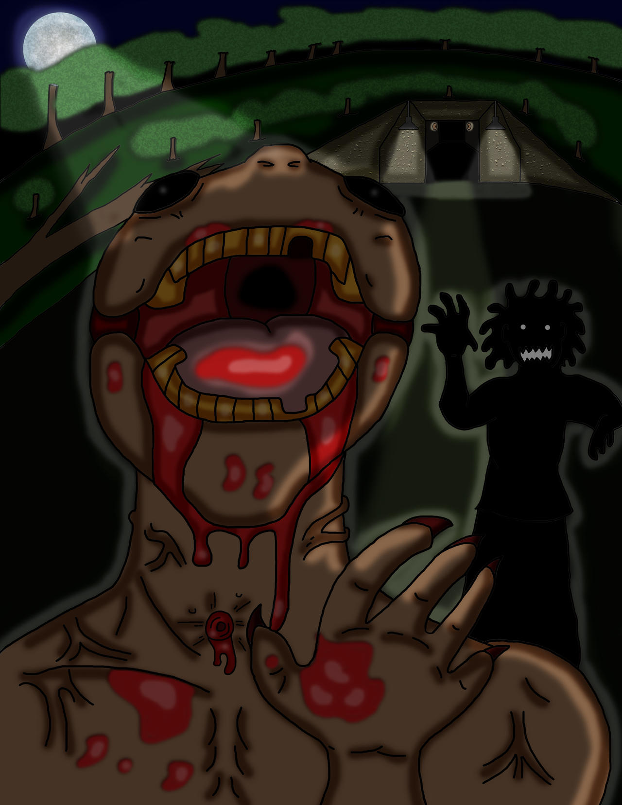 Zombies near Tunnel