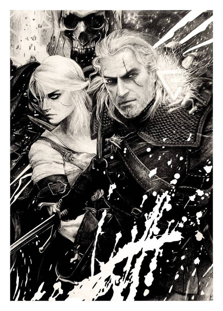 The Witcher (pencil drawing) by WildGoska