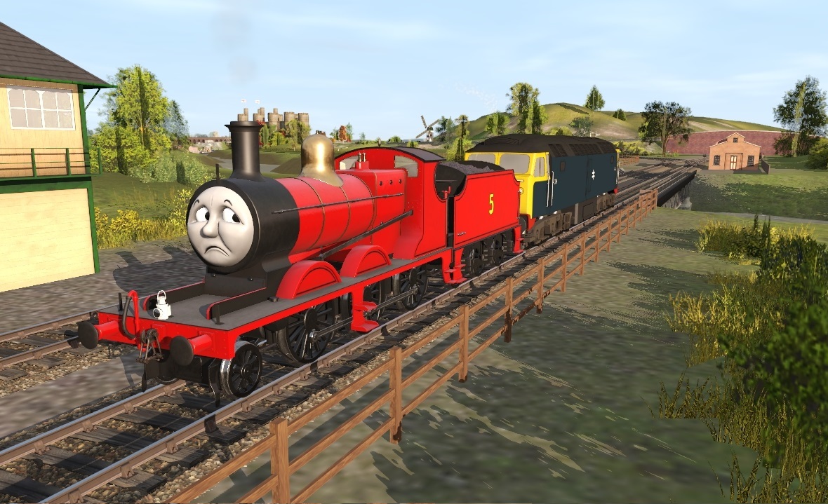 James Cross Engine The Railway Series 28 James and the Diesel Engines by Hilltrack on ...