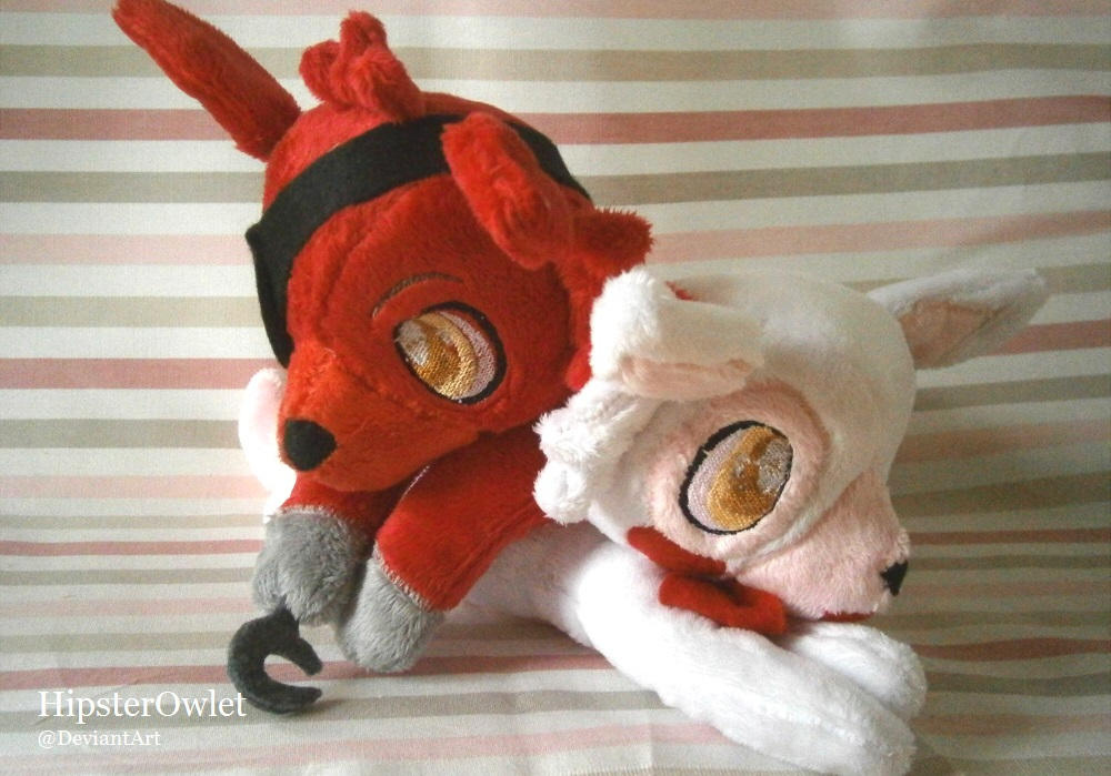 Handmade Foxy and Mangle Plushies