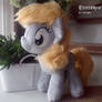 Handmade Derpy  Plush with faux-fur mane