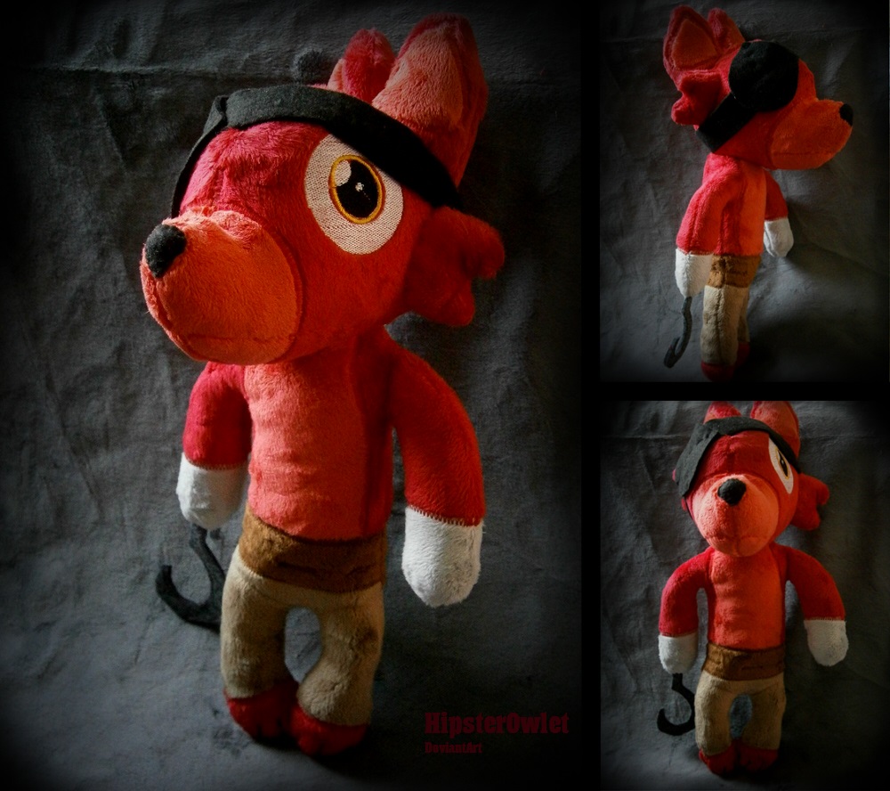 FNAF Plush: Foxy by StrangeMakesArt on DeviantArt