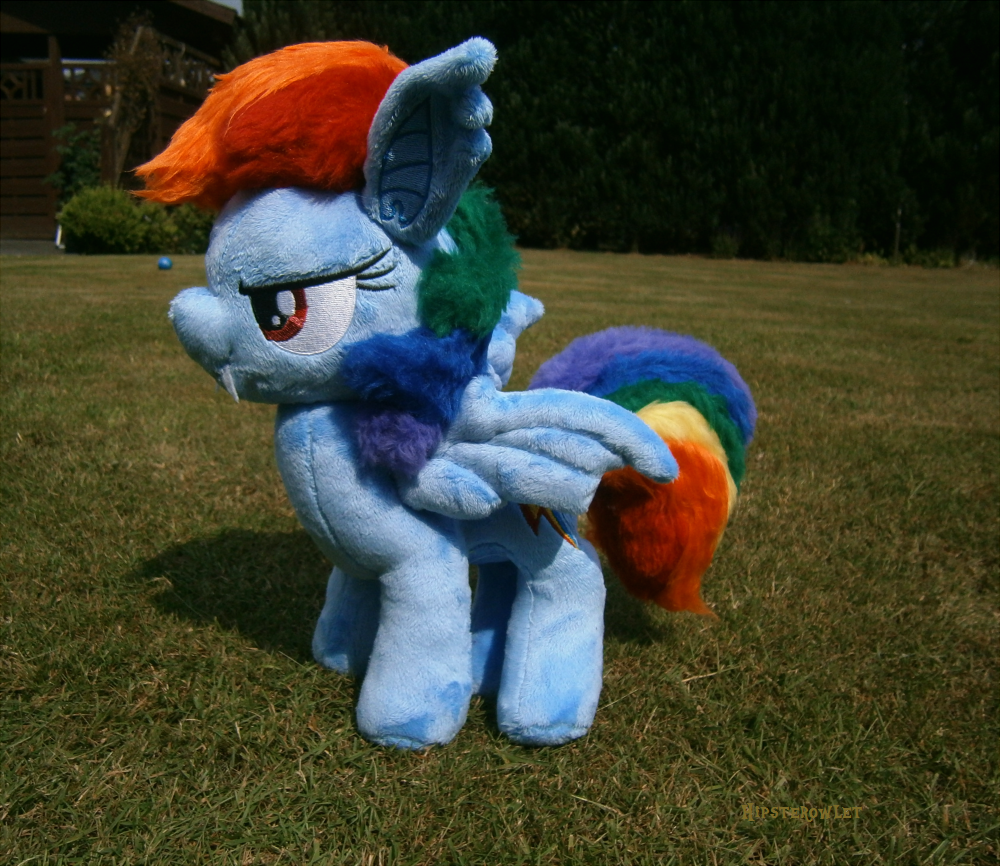 Handmade Rainbowbat Plushie