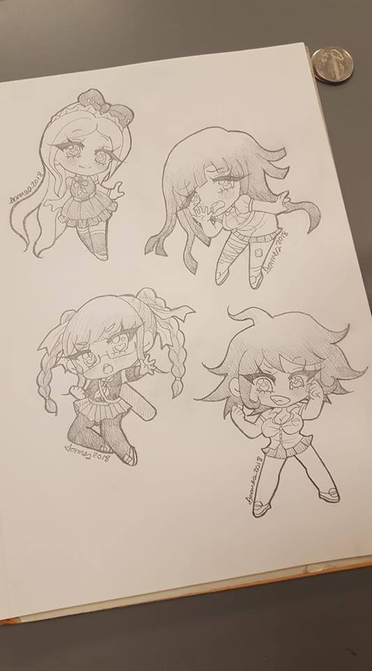 Danganronpa 2 Chibis (Sketches)