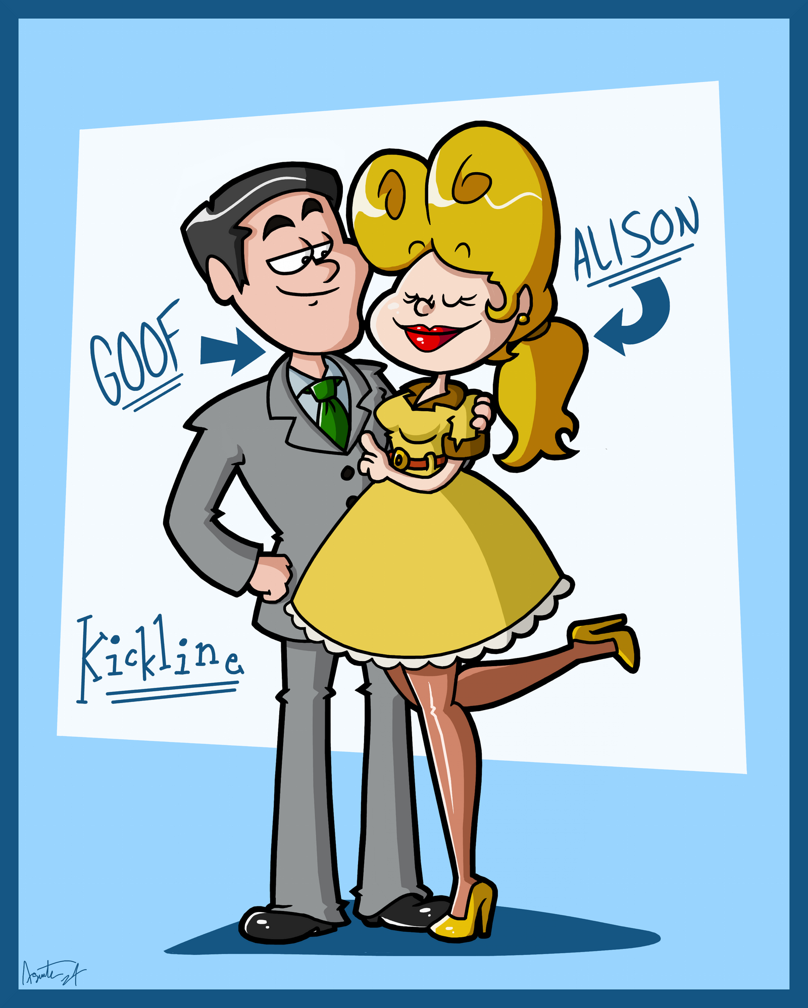 Agent Goof Kickline Couples - Goof and Alison by AgentC-24 on DeviantArt