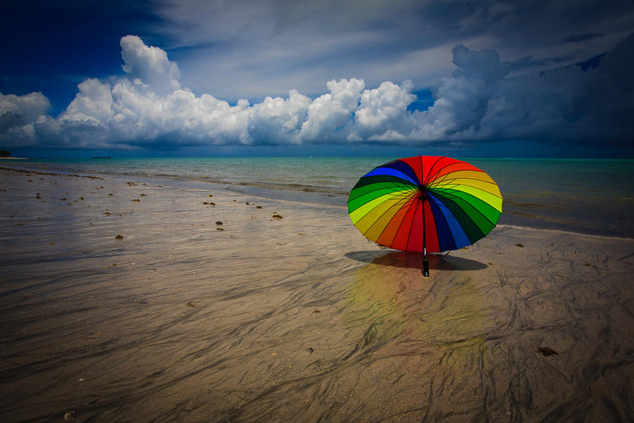 umbrella on the beach