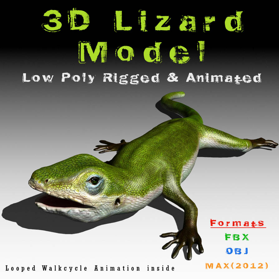 Procedural Animation Unity Lizard 3D Animated Lizard Model by mustafavangol on DeviantArt