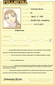 Joanna - Registration Form