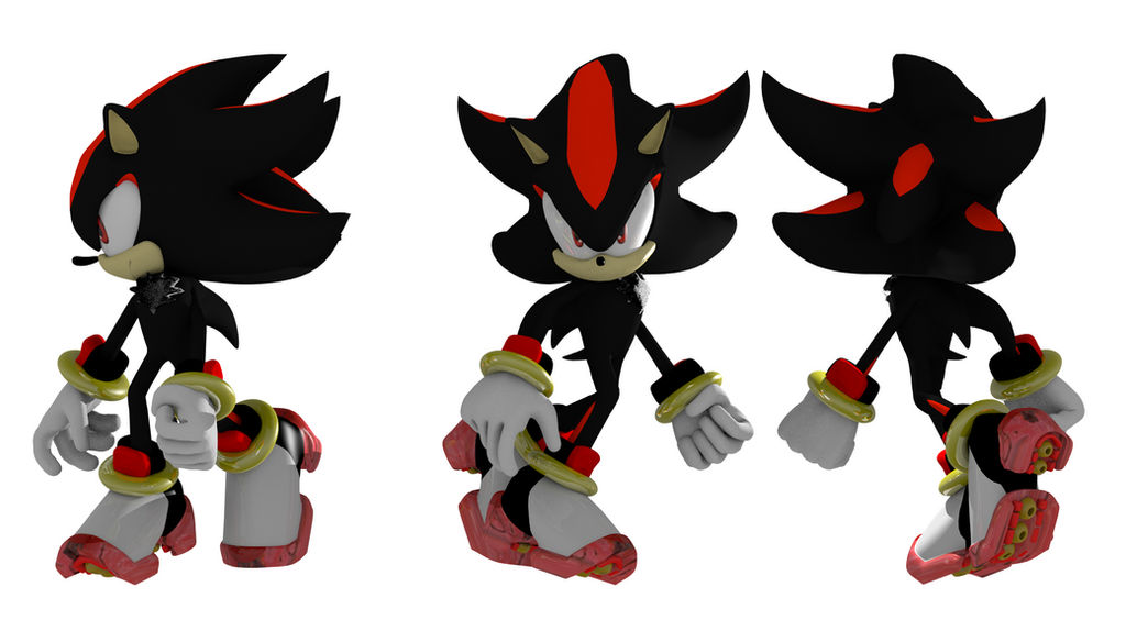 shadow pose model 3d by werehog-laulau on DeviantArt