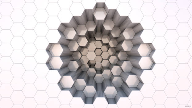3D Hexagons Wallpaper 2