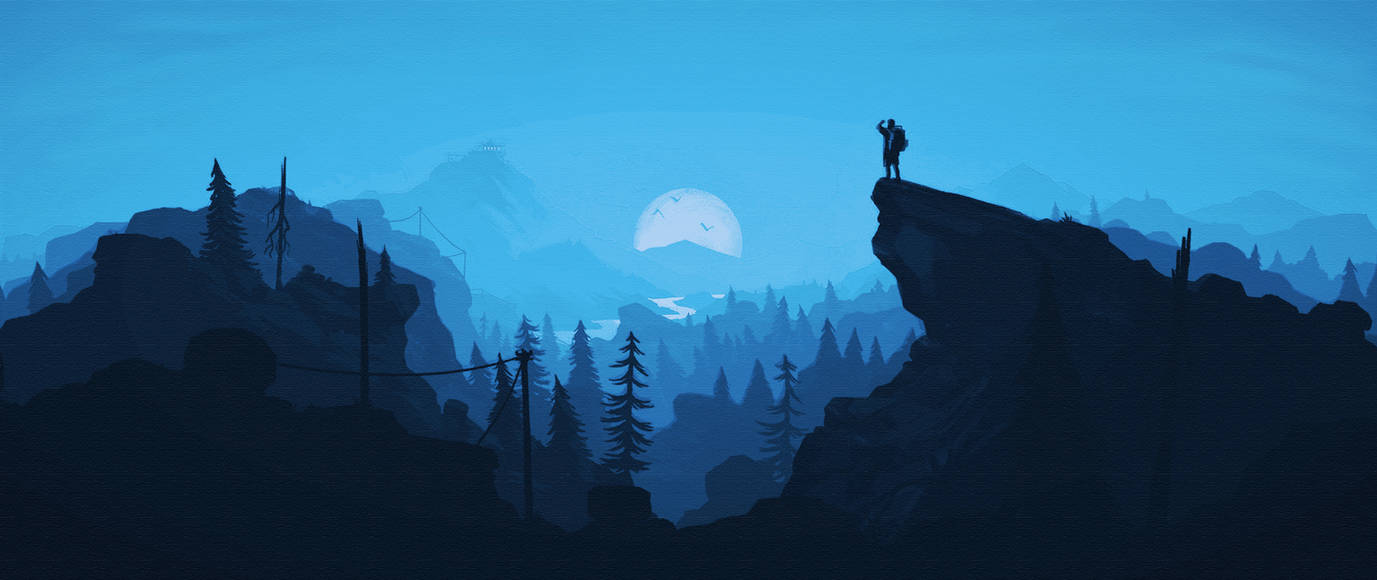 Firewatch Wallpaper - Blue Effect by felsefiyen on DeviantArt