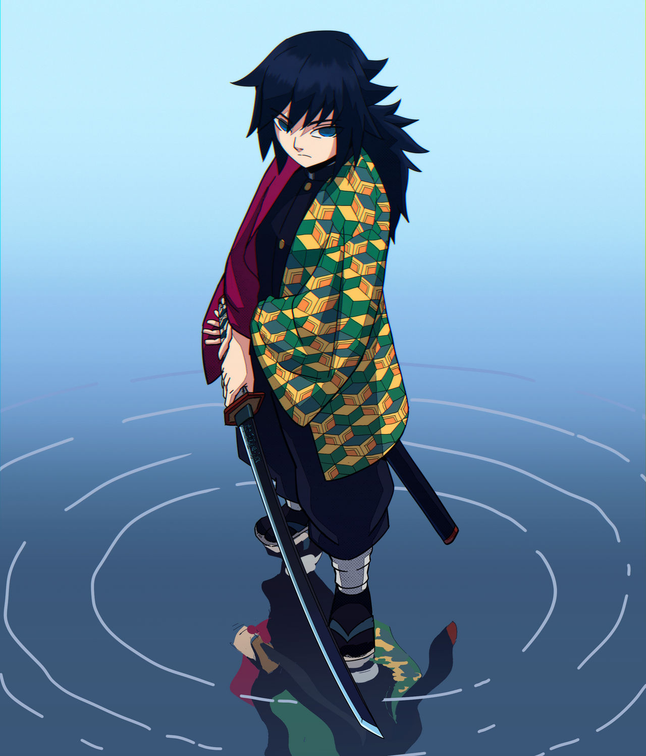 Hashira Pool Giyu Tomioka Water hashira by Yatozaa on DeviantArt