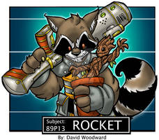 Rocket and lil' Groot Mugshot