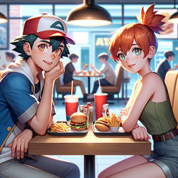 First Date For Ash and Misty at McDonalds