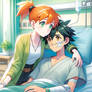 Misty Visiting Her Love Ash In The Hospital