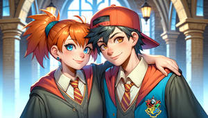 Ash and Misty Attending... Some School