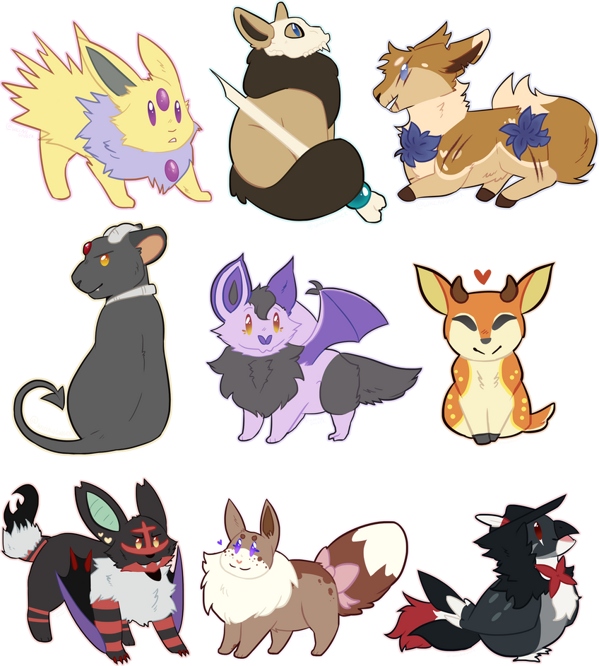 Chibi Mega Pokemon Chibi Megabatch by WiccanGinger on DeviantArt