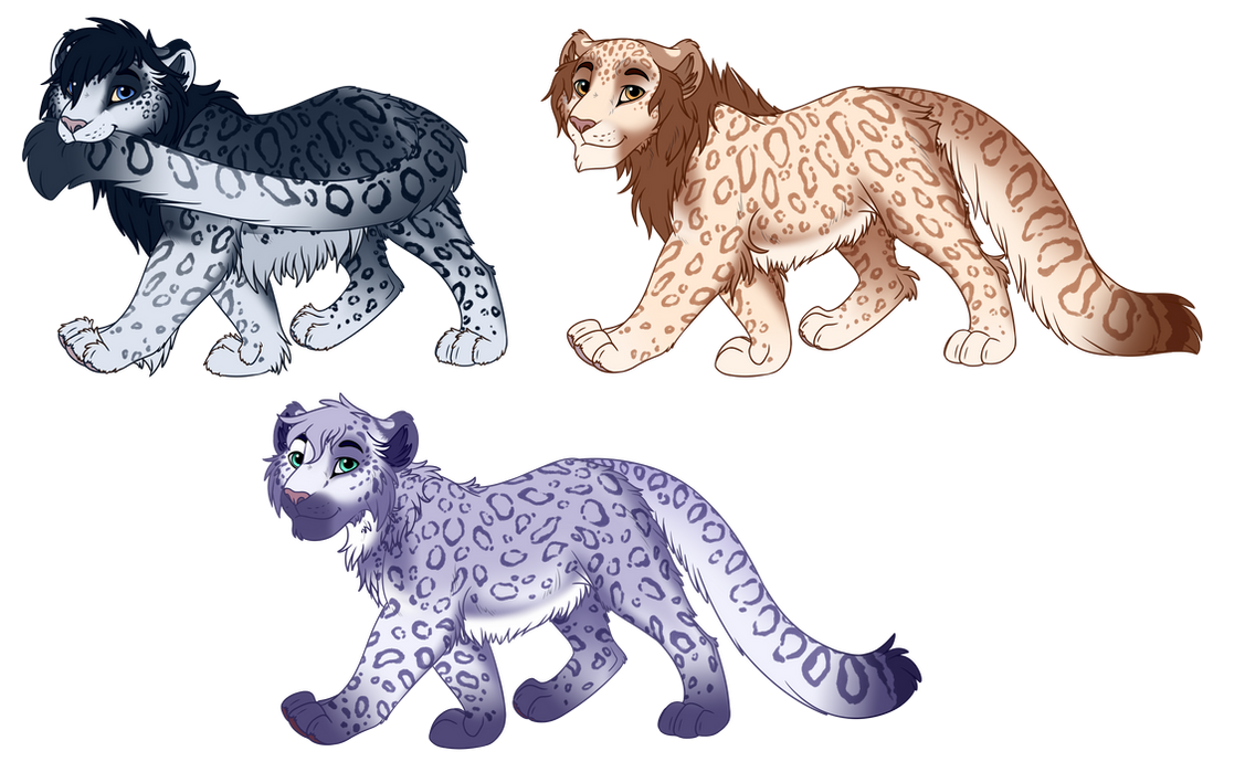 Snow Leopard Cub Adoptables Batch 1 ~OPEN~ by HN310 on DeviantArt