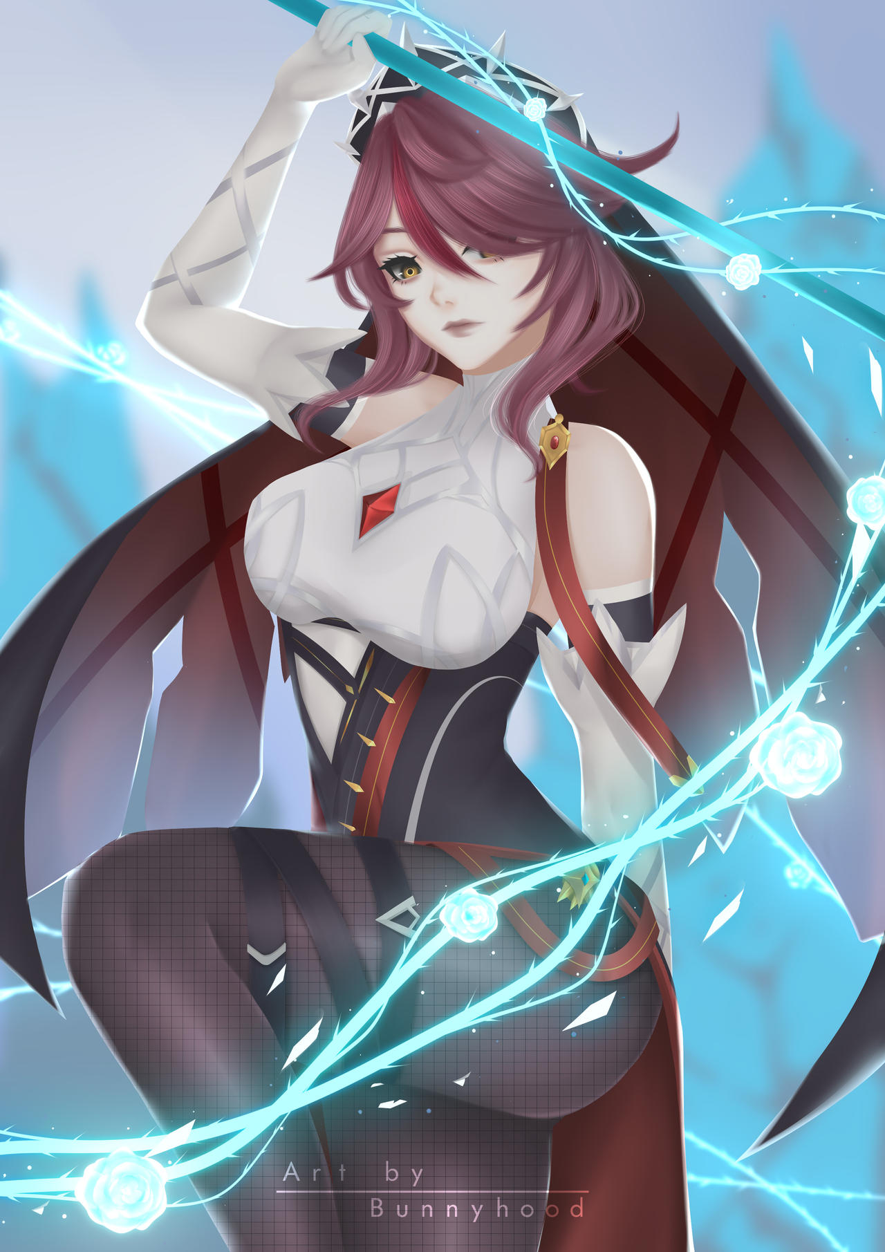 Rosaria Genshin Impact By Artofbunnyhood On Deviantart Rosaria Genshin Impact By Artofbunnyhood On Deviantart