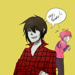 Marshall lee and bubble gum