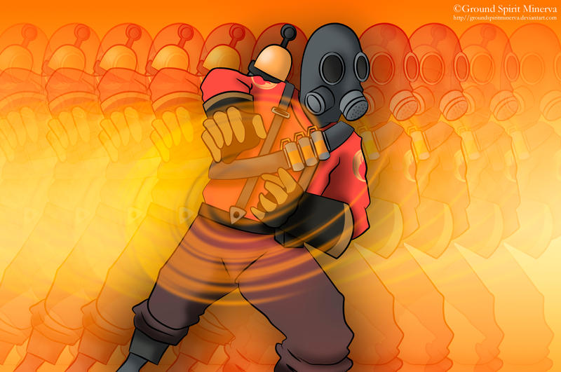 Pyro Pointing Pyro by GSMinerva on DeviantArt