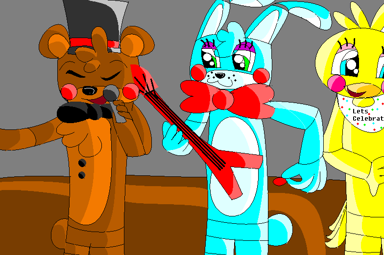 Spotlight Celebration AU FNAF 2 Lineup (#2) by StellaEX on DeviantArt