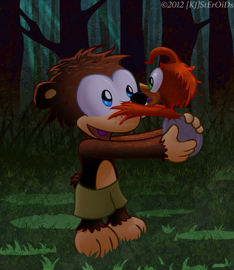 Young Banjo And Kazooie