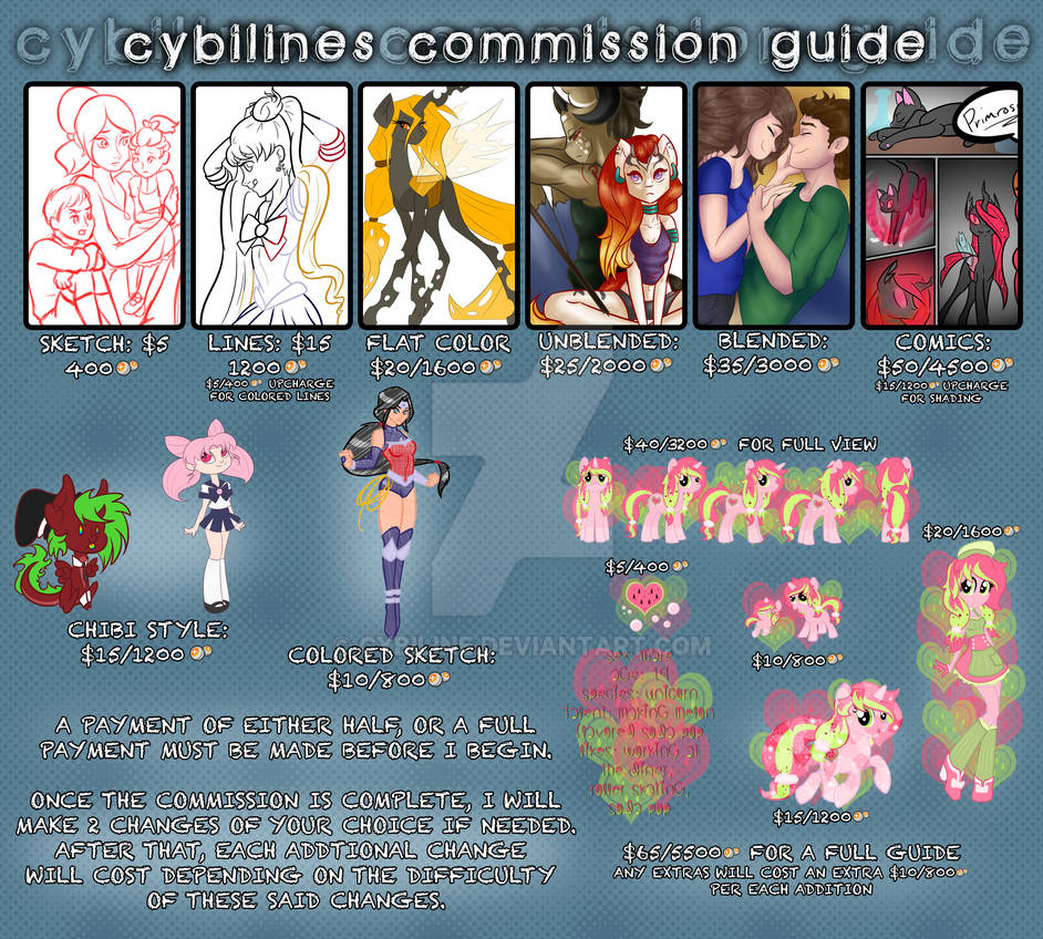 cybiline's updated commission guide by Cybiline