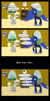 Derpy meets Luna in her new house (comic version)