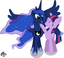 Princess Luna and Twilight Sparkle: Best Friends