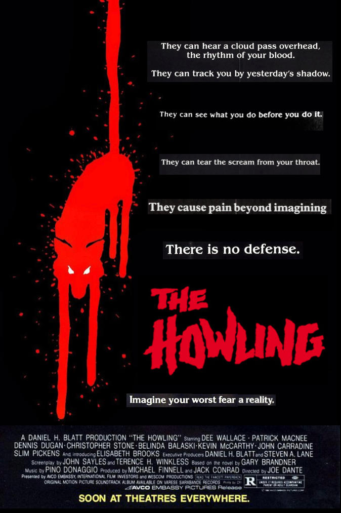 The Howling (1981) Teaser Poster by DBFighterZFan07 on DeviantArt