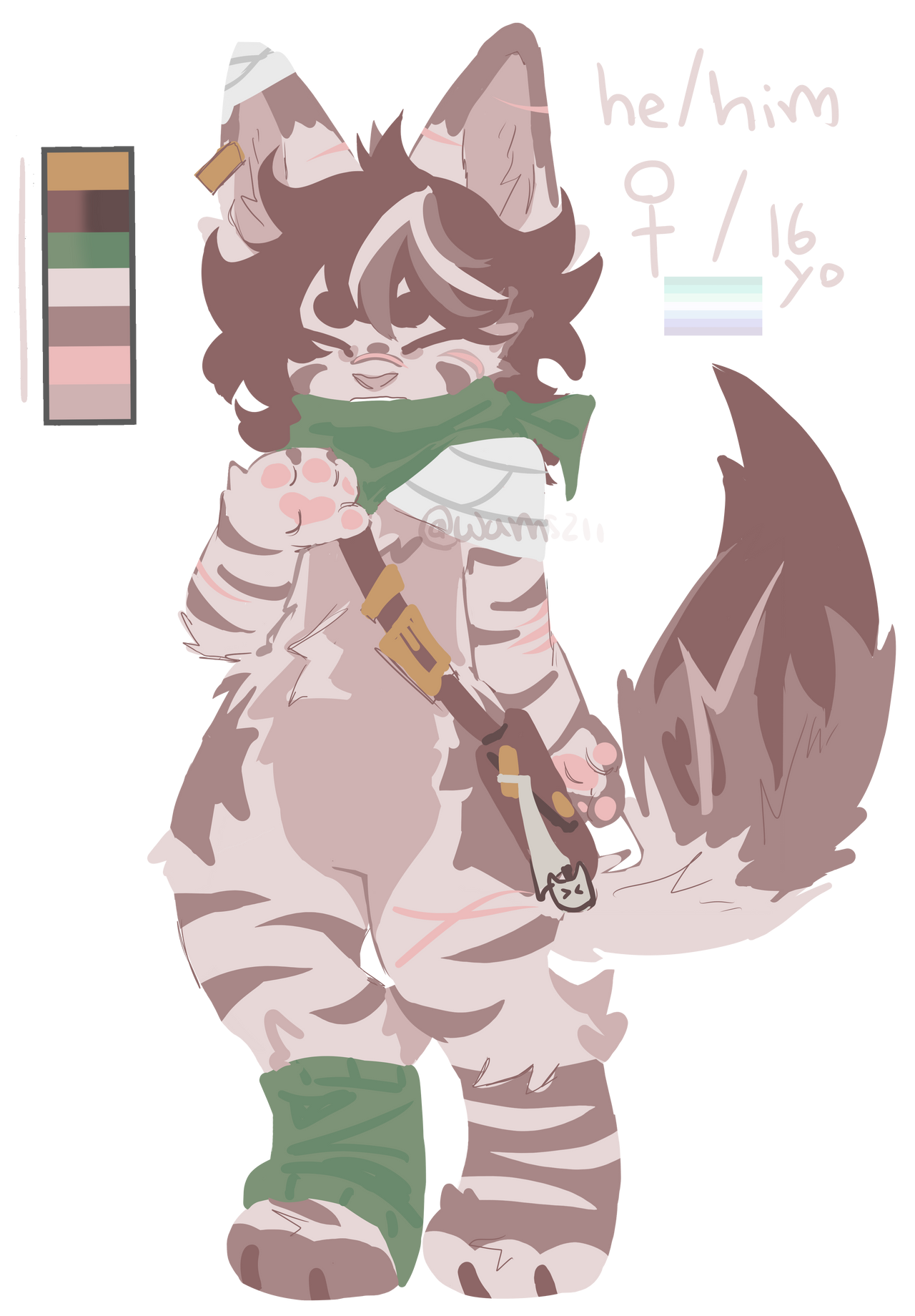 fursona ref sheet !! by wamszii on DeviantArt