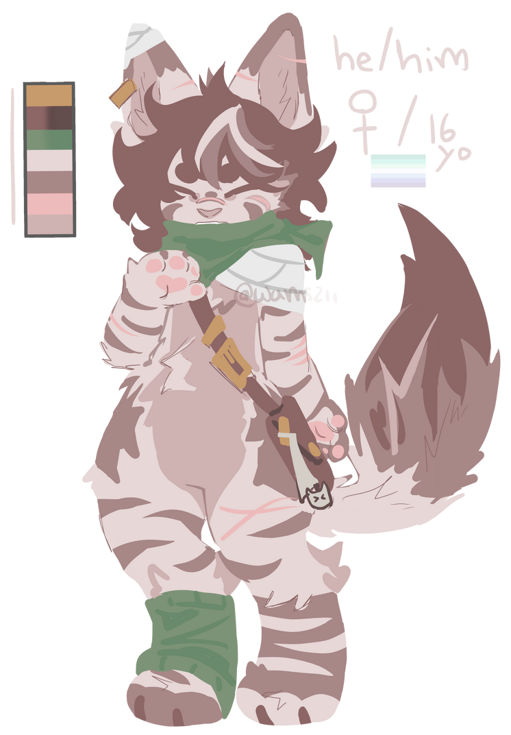 fursona ref sheet !! by wamszii on DeviantArt