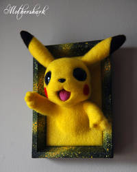 Needle felt Pikachu