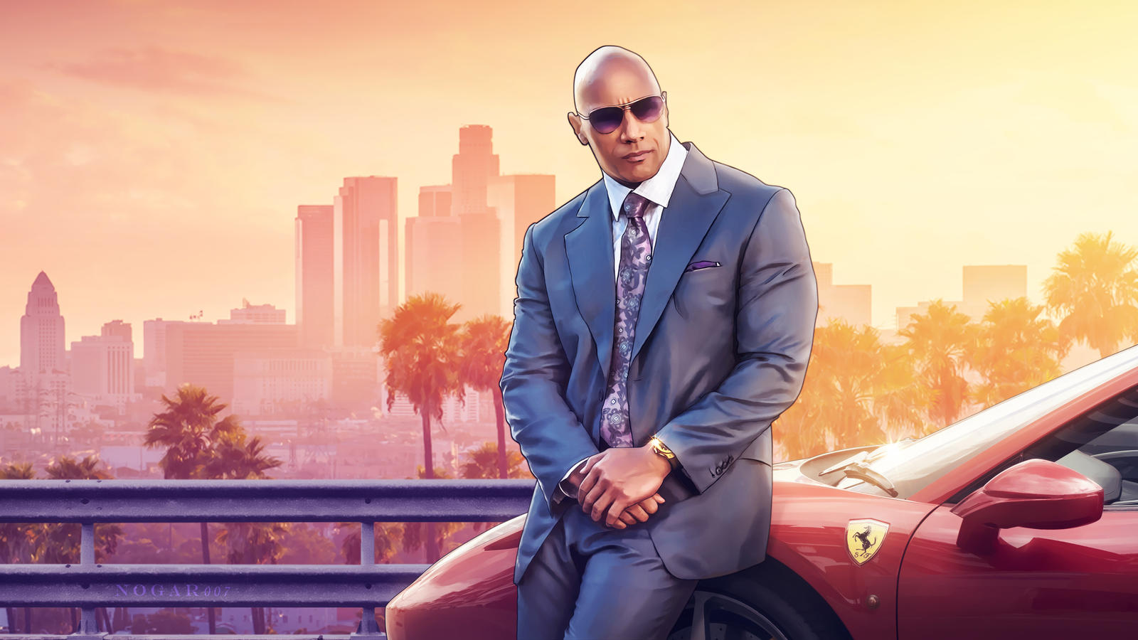 The Rock Gta Style 4k