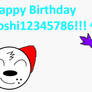 Happy Birthday yoshi12345786