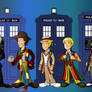The 13 doctors line up
